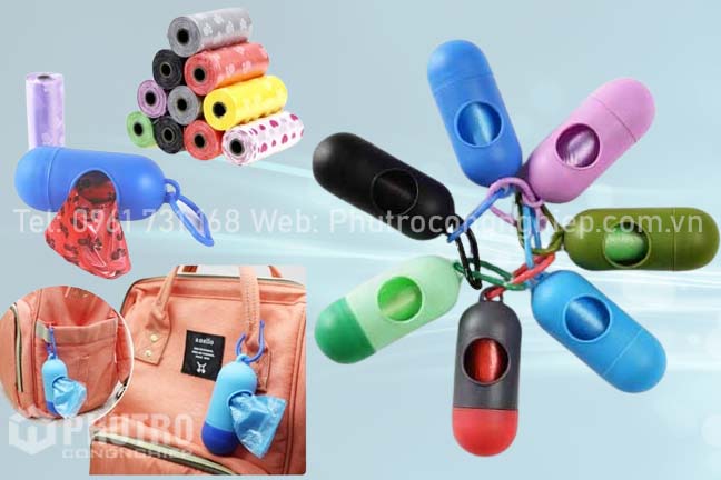 Hộp nhựa đựng túi nilon hình viên nang Hộp nhựa đựng túi nilon hình viên nang