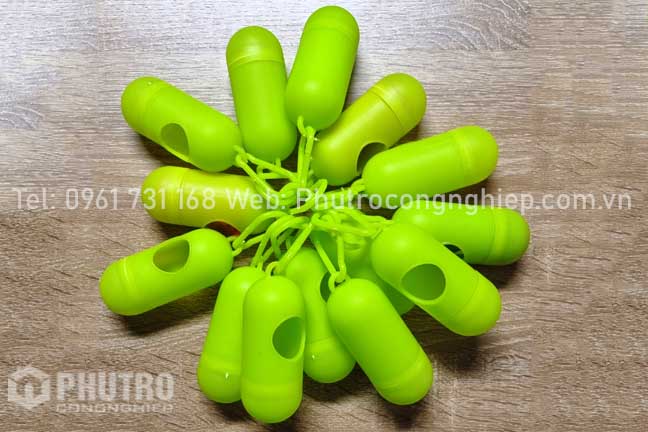Hộp nhựa đựng túi nilon hình viên nang Hộp nhựa đựng túi nilon hình viên nang