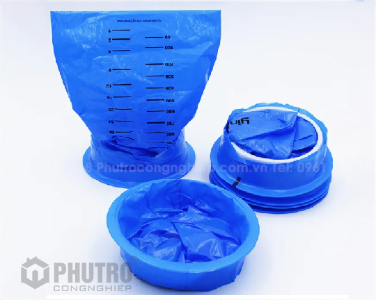 Phễu nhựa định hình túi nôn di động Phễu nhựa định hình túi nôn di động