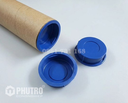 NẮP NHỰA BỊT ĐẦU ỐNG GIẤY PHI 55MM