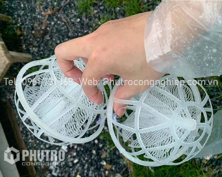 Giá thể vi sinh dạng cầu D150 Giá thể vi sinh dạng cầu D150