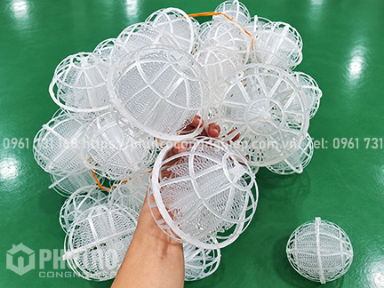 Giá thể vi sinh dạng cầu D150