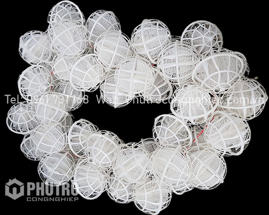 Giá thể vi sinh dạng cầu D150 Giá thể vi sinh dạng cầu D150