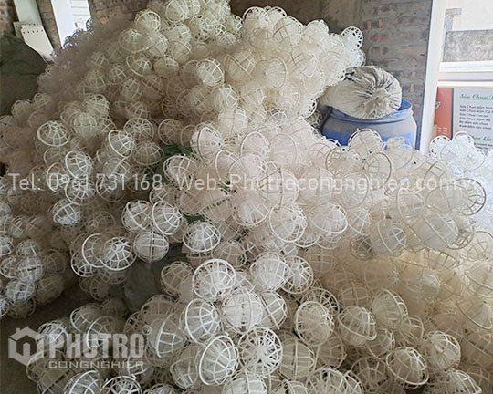 Giá thể vi sinh dạng cầu D150 Giá thể vi sinh dạng cầu D150