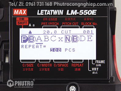 Máy in ống lồng đầu cos LM-550E C72 Máy in ống lồng đầu cos LM-550E C72