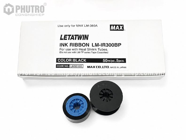 Mực in ống co nhiệt LM-IR300BP (12mm, 50m/ cuộn)