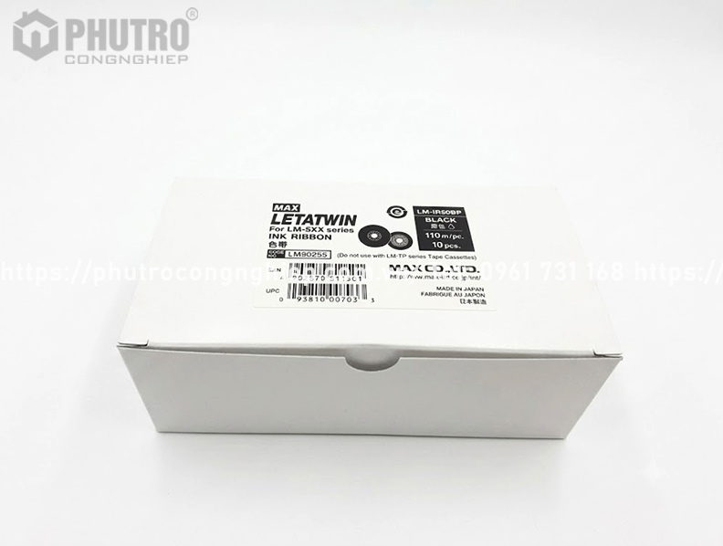 Mực in ống co nhiệt LM-IR50BP (12mm, 110m/ cuộn)