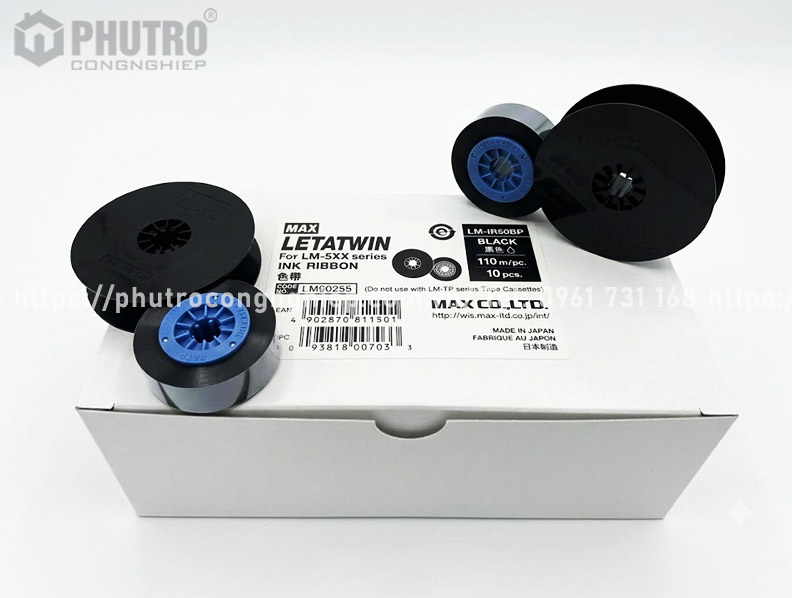 Mực in ống co nhiệt LM-IR50BP (12mm, 110m/ cuộn)