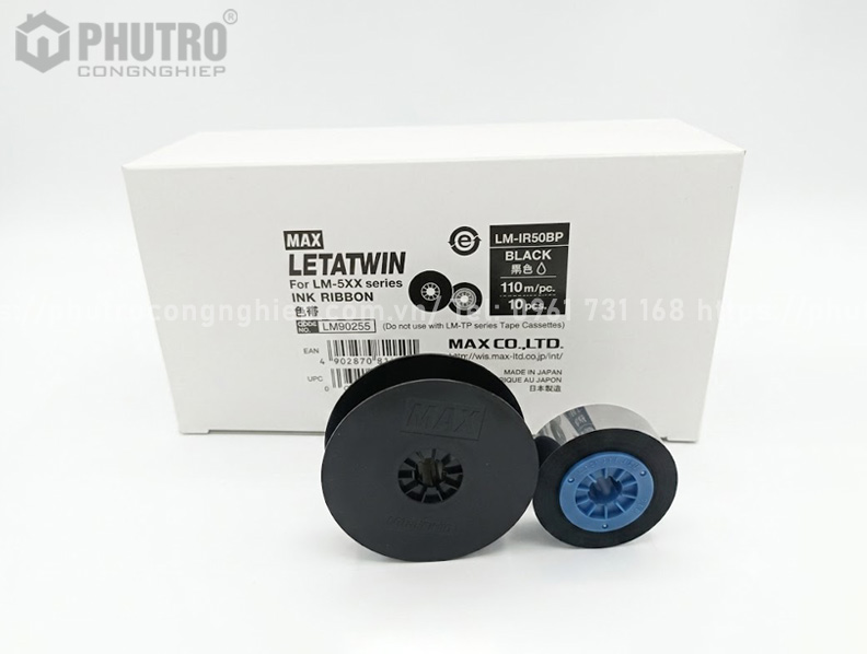 Mực in ống co nhiệt LM-IR50BP (12mm, 110m/ cuộn)