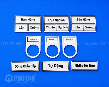 TEM NHÃN MICA CHO TỦ BẢNG ĐIỆN