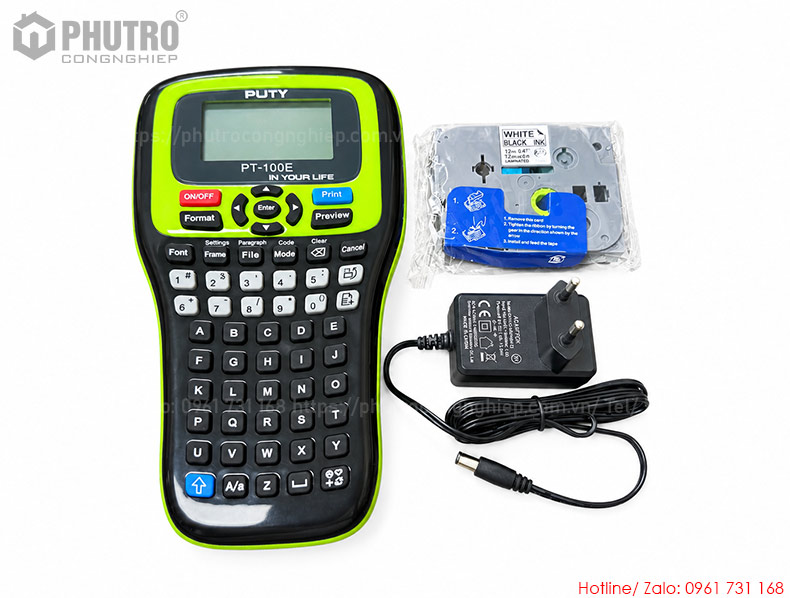 Máy In Nhãn PUTY PT-100E Cầm Tay